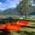 Tour Friaul 2023: Lago di Cavazzo: WindSUPs (Foto: Andreas Kuhrt)