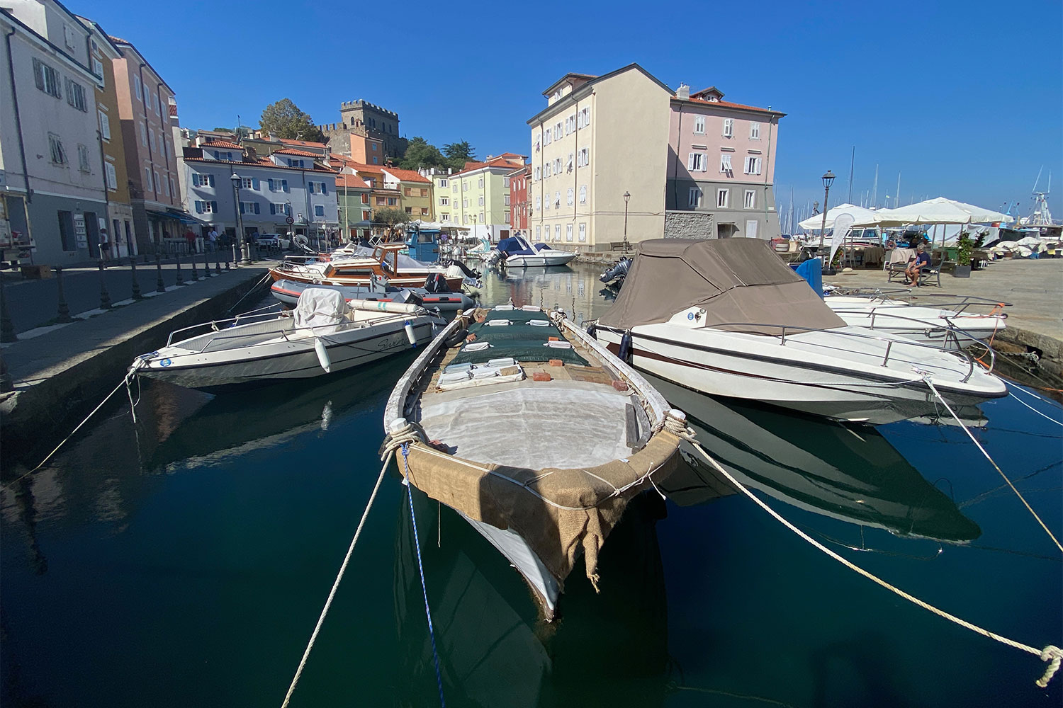 Tour Friaul 2023: Muggia: Stadthafen (Foto: Andreas Kuhrt)