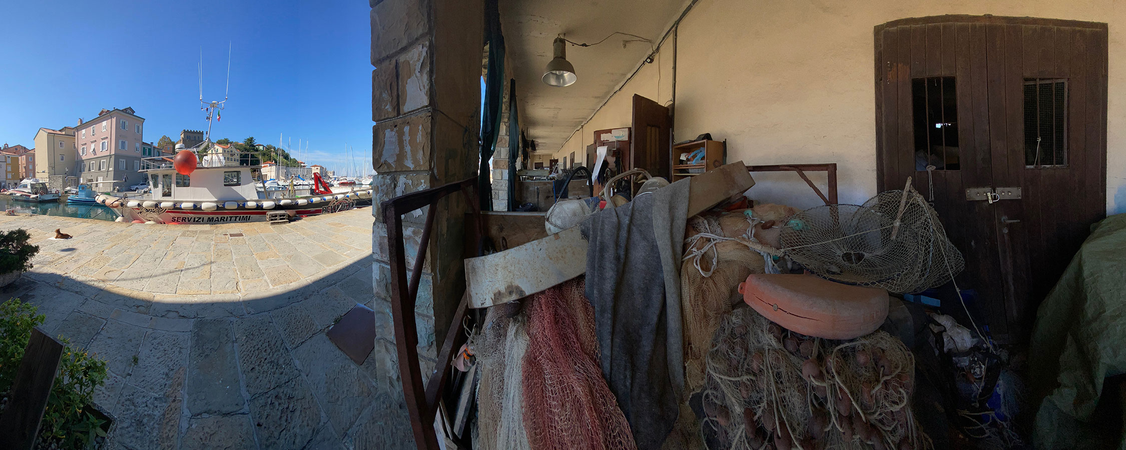 Tour Friaul 2023: Muggia: Stadthafen (Foto: Andreas Kuhrt)