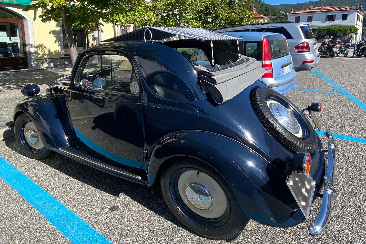 Tour Friaul 2023: Bagnoli della Rosandra: Fiat Topolino 500 (Foto: Andreas Kuhrt)