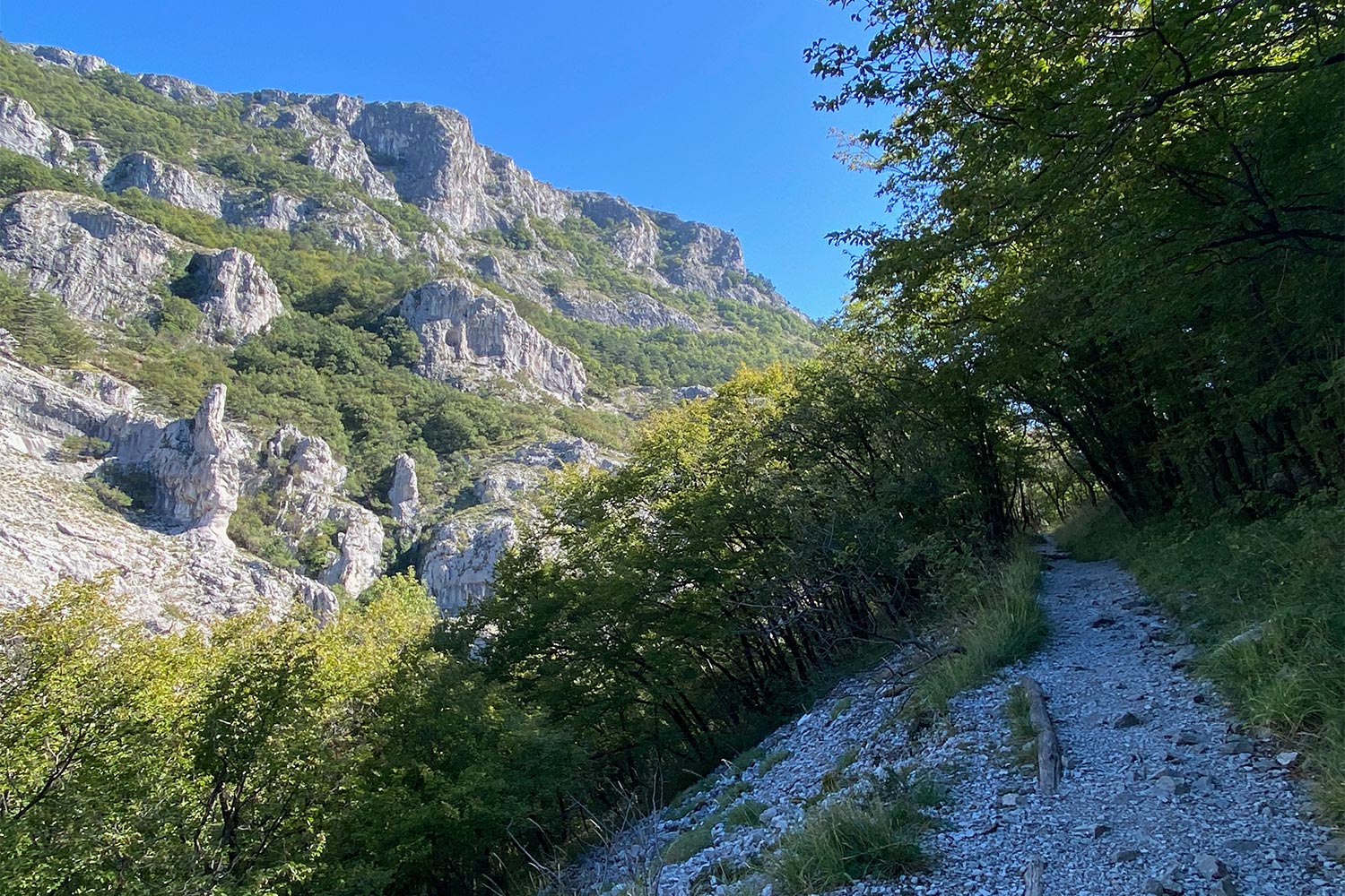 Tour Friaul 2023: Val Rosandra (Foto: Andreas Kuhrt)
