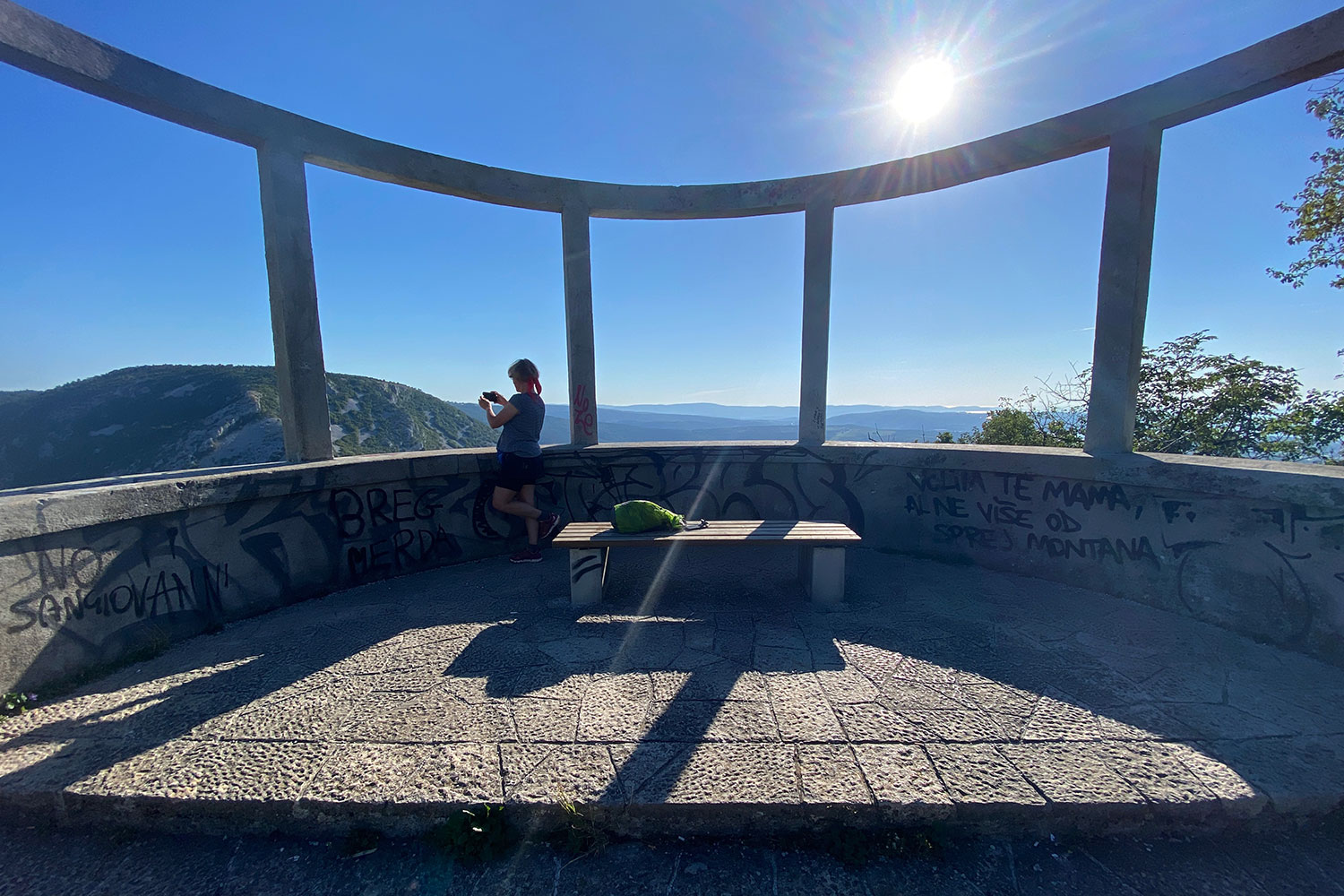 Tour Friaul 2023: San Lorenzo: Aussichtspunkt nach Triest (Foto: Andreas Kuhrt)