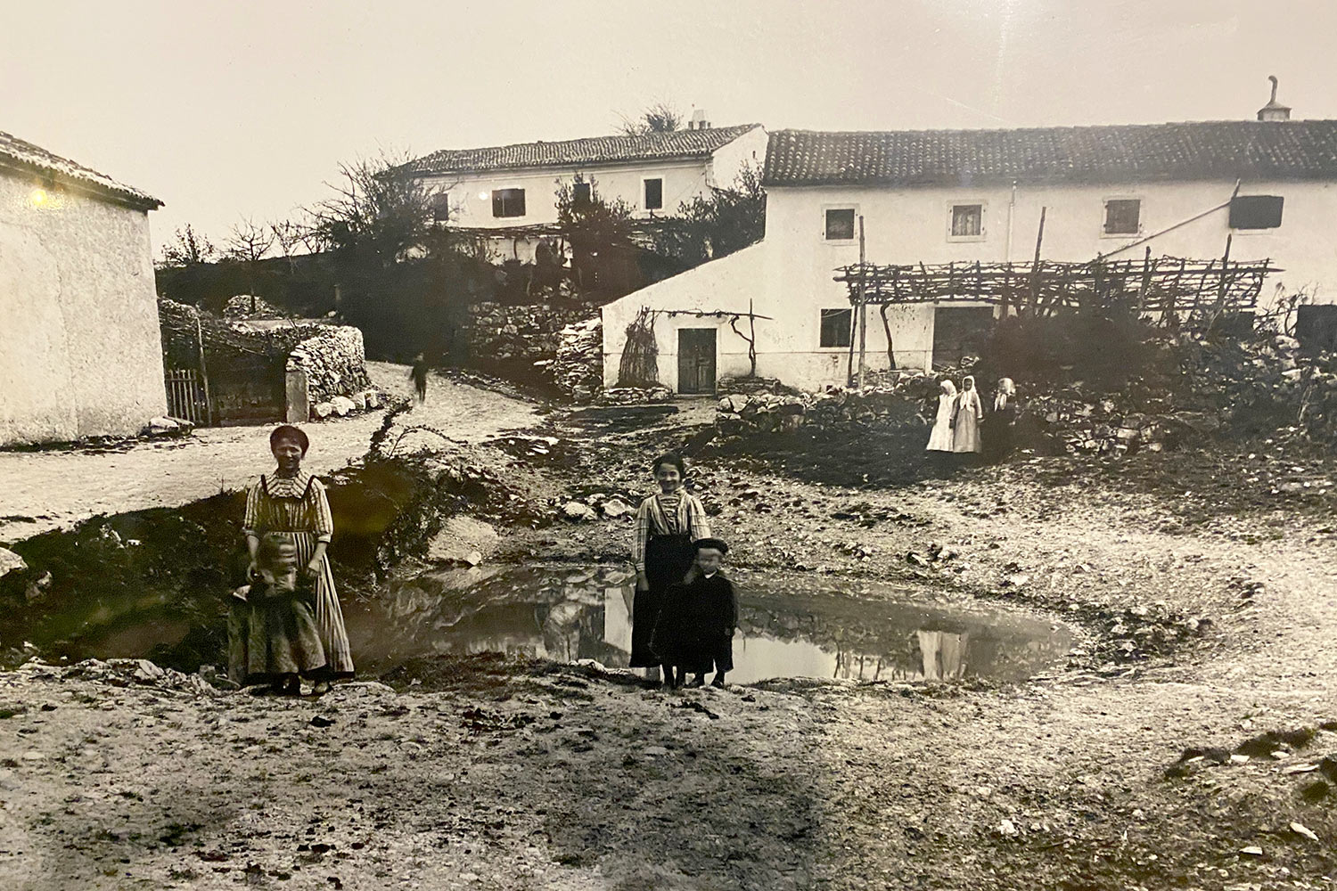 Tour Friaul 2023: San Lorenzo: Trattoria al Pozzo: altes Foto (Foto: Andreas Kuhrt)