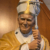Tour Friaul 2023: Wallfahrtskirche Monte Grisa: Figur Papst Johannes Paul II. (Foto: Andreas Kuhrt)
