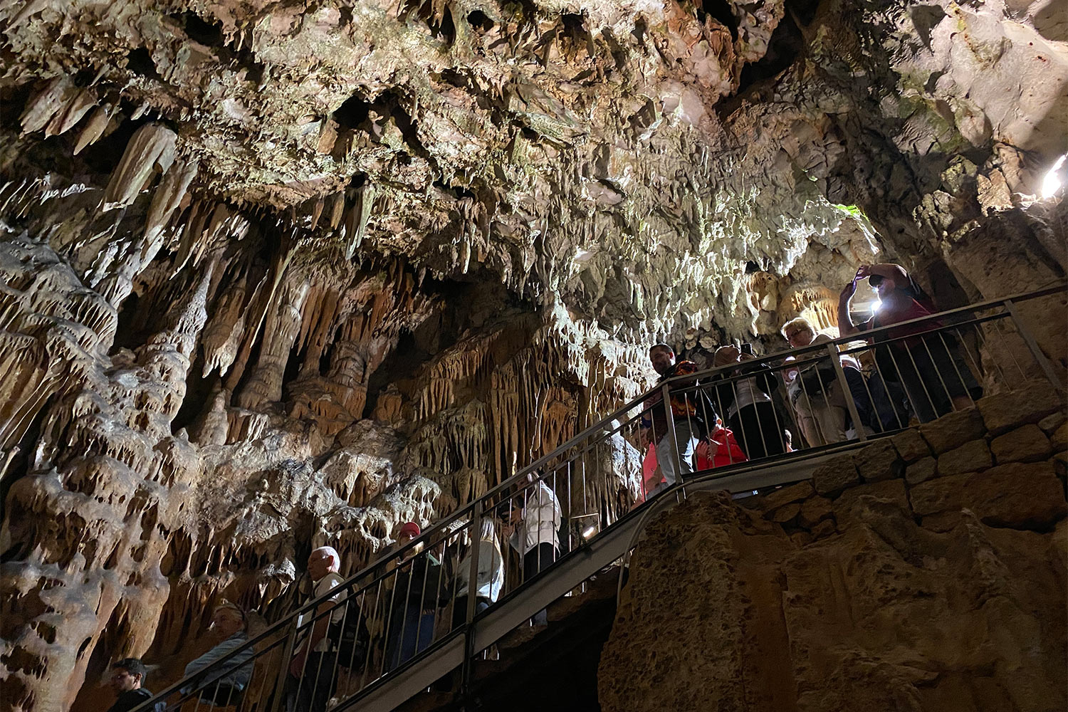 Tour Friaul 2023: Grotta Gigante: Abstieg (Foto: Andreas Kuhrt)
