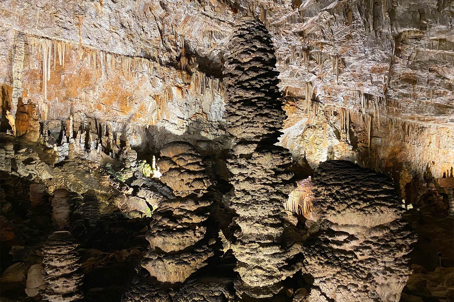 Tour Friaul 2023: Grotta Gigante: Tropfsteine (Foto: Andreas Kuhrt)