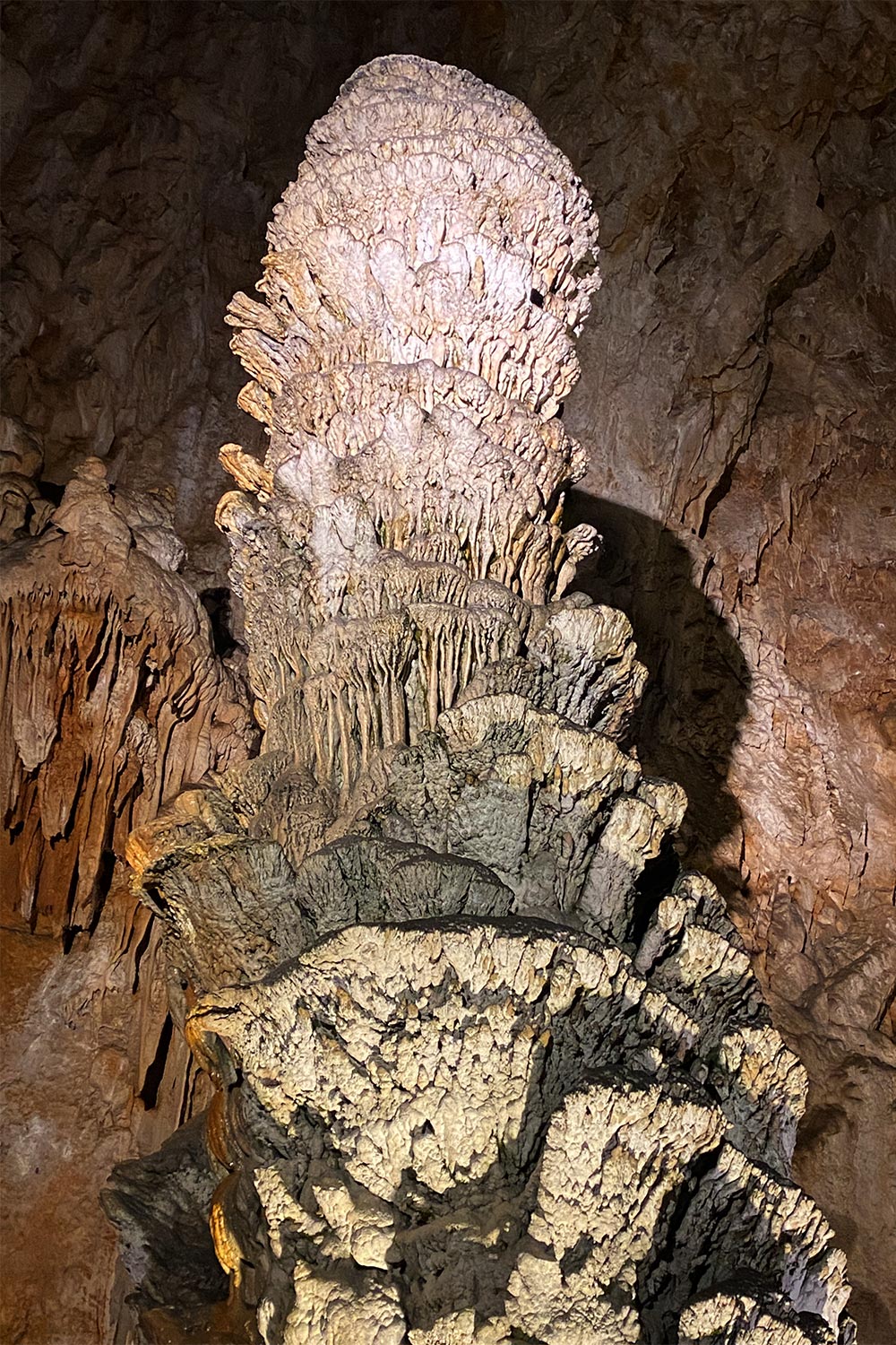 Tour Friaul 2023: Grotta Gigante: Tropfsteine (Foto: Andreas Kuhrt)
