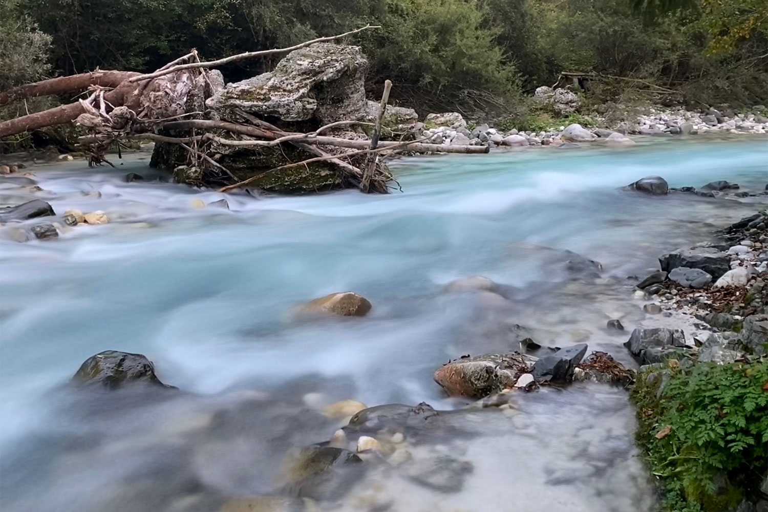 Tour Friaul 2023: Slowenien: Koritnica bei Bovec (Foto: Andreas Kuhrt)