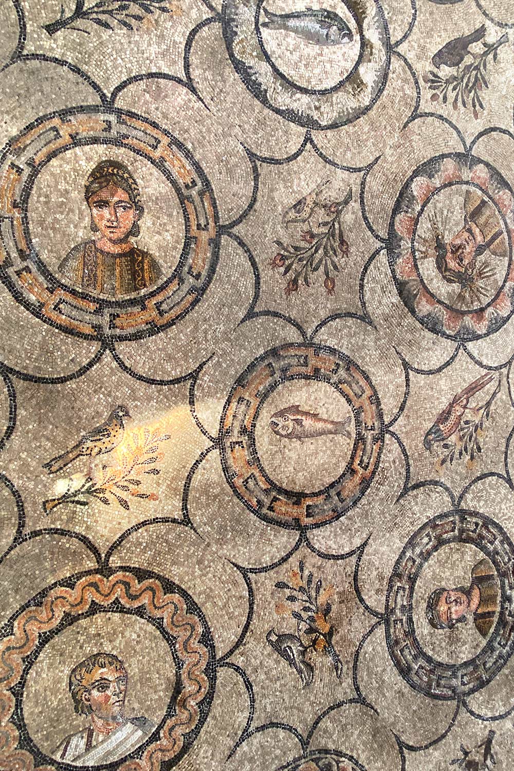 2023-friaul-aquileia-basilika-mosaik-portraets-IMG_6034ak Tour Friaul 2023: Aquileia: Basilika: Mosaik Porträts (Foto: Andreas Kuhrt)