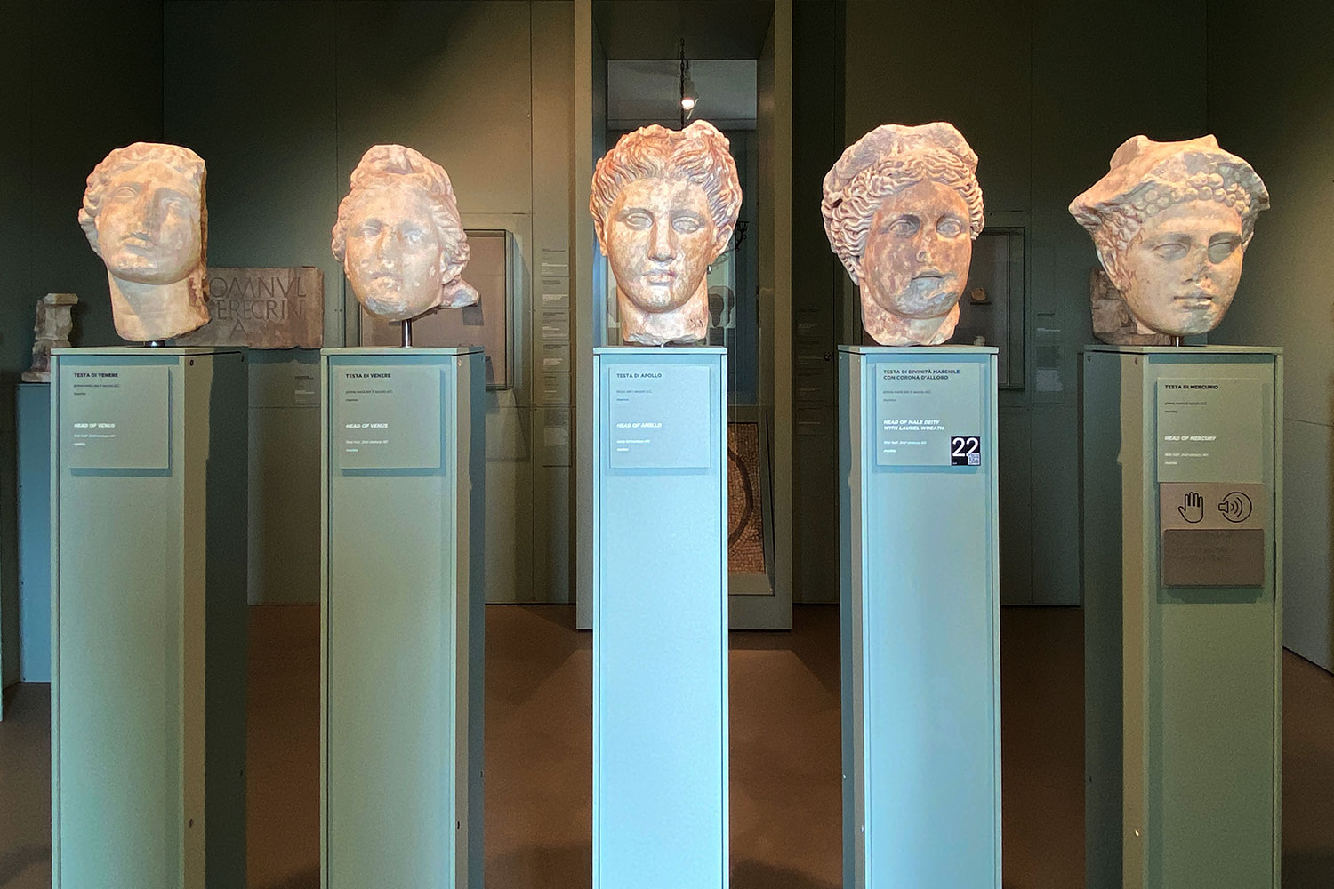 2023-friaul-aquileia-museum-portraet-koepfe-IMG_6395ak Tour Friaul 2023: Archäologisches Nationalmuseum Aquileia: Porträtköpfe (Foto: Andreas Kuhrt)