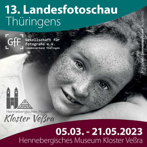 13. Landesfotoschau Thüringens 2023 im Museum Kloster Veßra: Social Media (Foto: Julia Didelot, Gestaltung: Designakut)