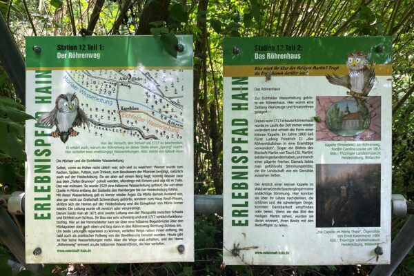 Erlebnispfad Hain Rudolstadt: Infotafeln (Foto: Andreas Kuhrt)