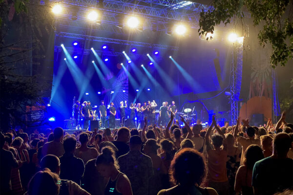 Rudolstadt-Festival 2023: Jazzrausch Bigband (München) (Foto: Andreas Kuhrt)