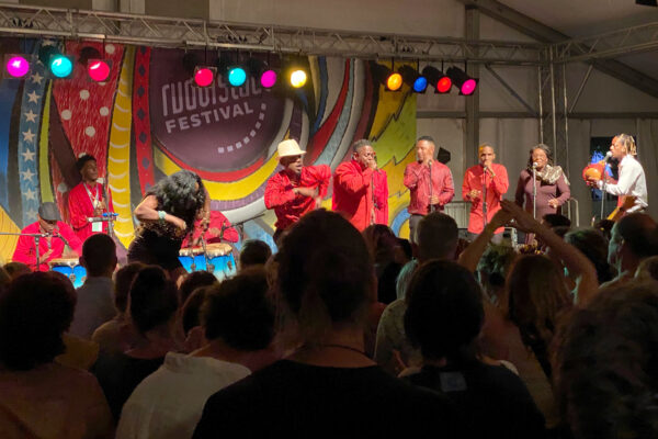 Rudolstadt-Festival 2023: Los Muñequitos de Matanzas (Kuba) (Foto: Andreas Kuhrt)