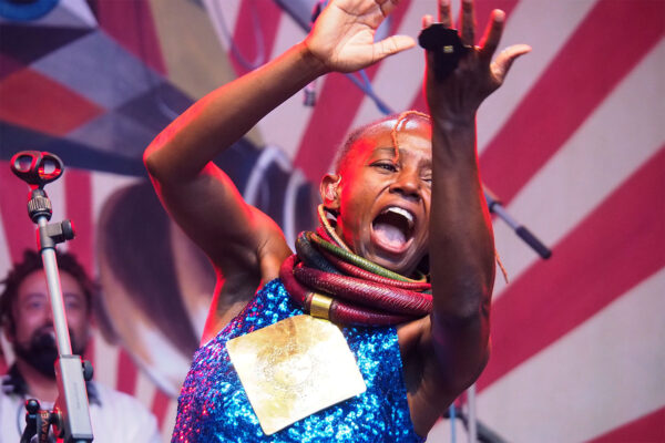 Rudolstadt-Festival 2023: Pamela Badjogo (Gabun/Frankreich) (Foto: Andreas Kuhrt)