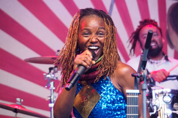 Rudolstadt-Festival 2023: Pamela Badjogo (Gabun/Frankreich) (Foto: Andreas Kuhrt)