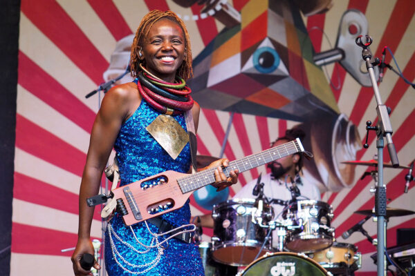 Rudolstadt-Festival 2023: Pamela Badjogo (Gabun/Frankreich) (Foto: Manuela Hahnebach)