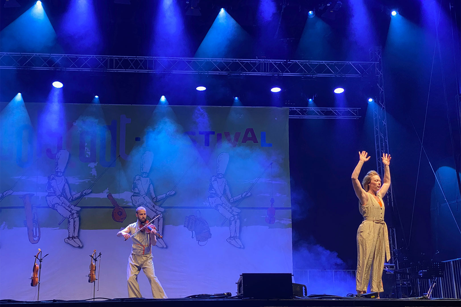 Rudolstadt Festival 2024: Große Bühne Marktplatz: Òme: Sivert Holmen + Silje Onstad Hålien (Foto: Andreas Kuhrt)