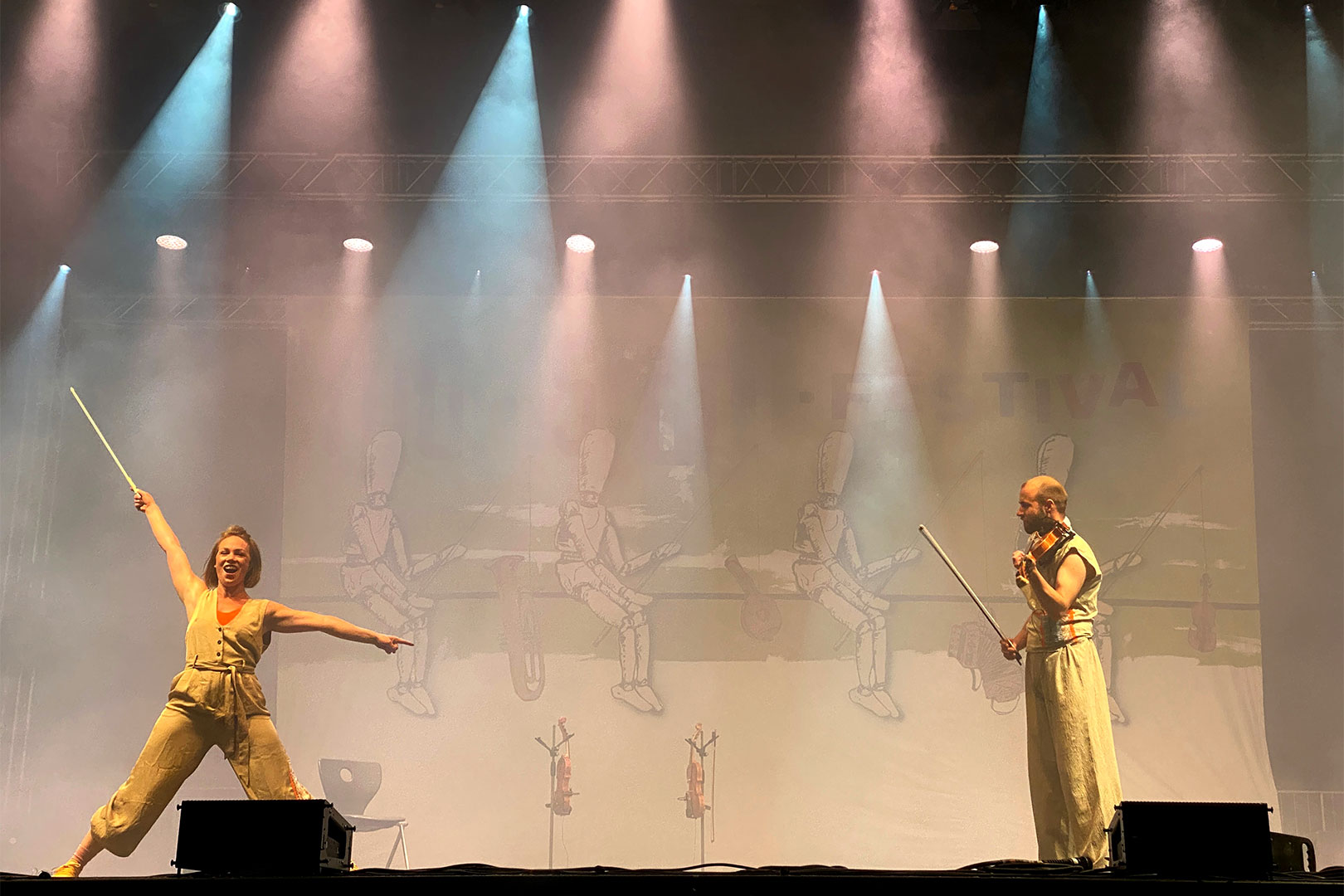 Rudolstadt Festival 2024: Große Bühne Marktplatz: Òme: Silje Onstad Hålien + Sivert Holmen (Foto: Andreas Kuhrt)