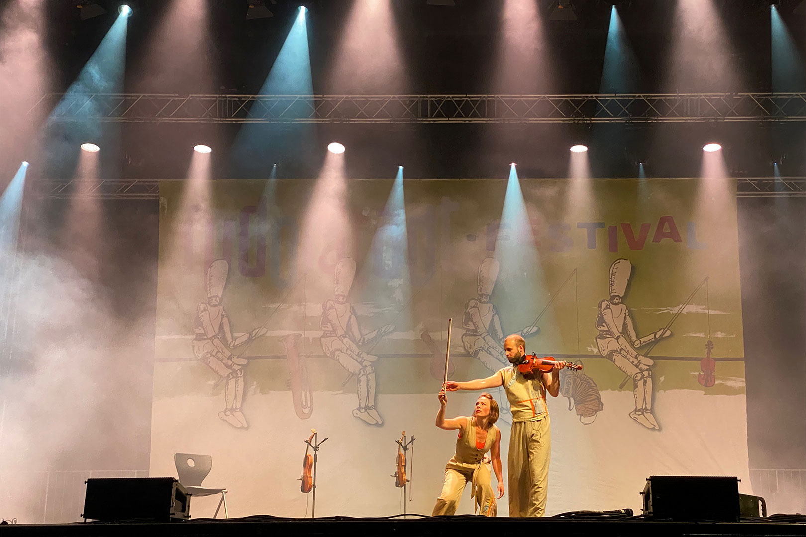 Rudolstadt Festival 2024: Große Bühne Marktplatz: Òme: Silje Onstad Hålien + Sivert Holmen (Foto: Andreas Kuhrt)