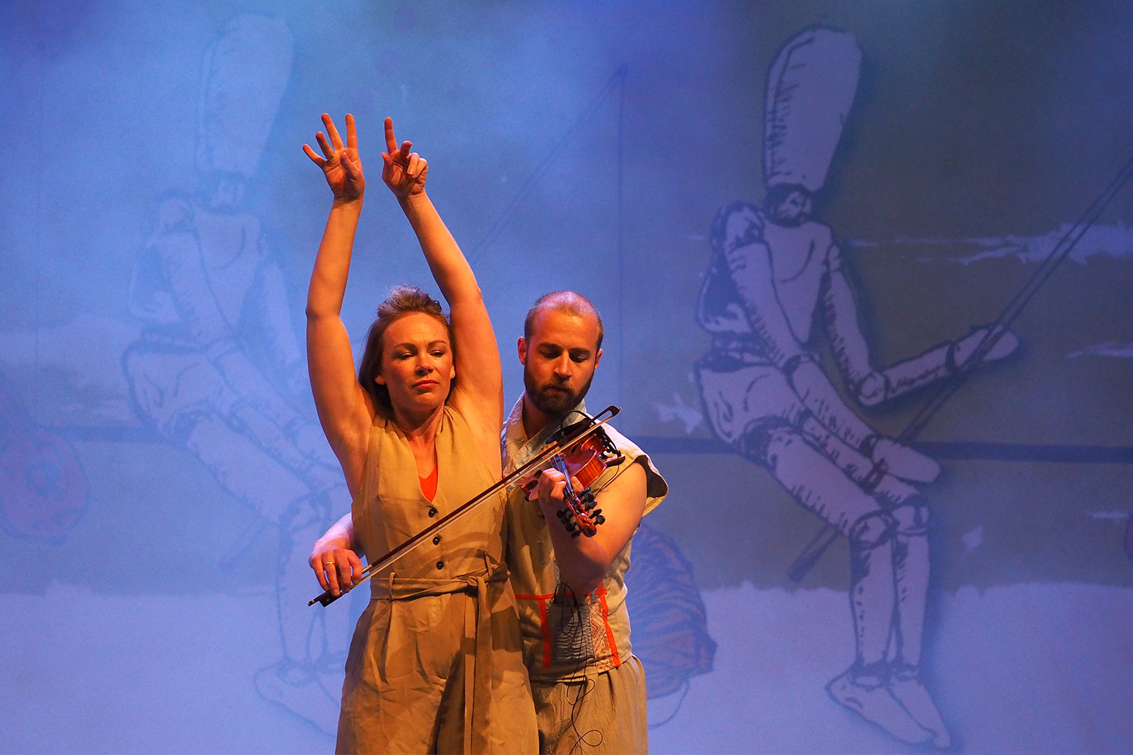 Rudolstadt Festival 2024: Große Bühne Marktplatz: Òme: Silje Onstad Hålien + Sivert Holmen (Foto: Manuela Hahnebach)