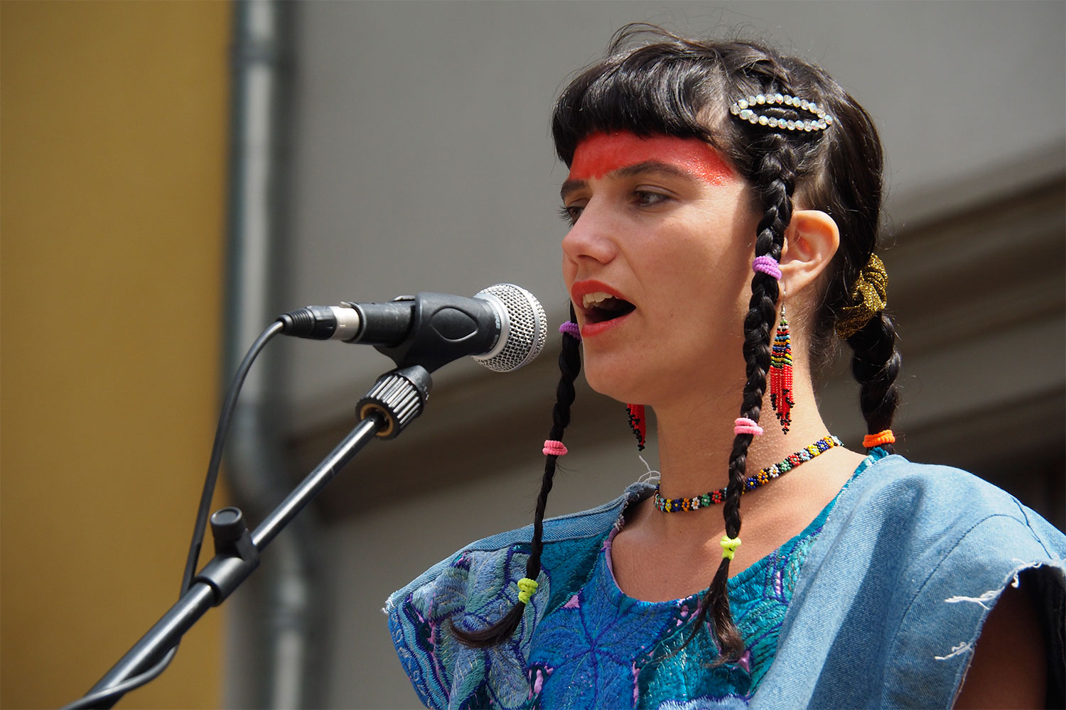 Rudolstadt Festival 2024: Schulplatz: Riosenti: Aline Novaro (Foto: Andreas Kuhrt)