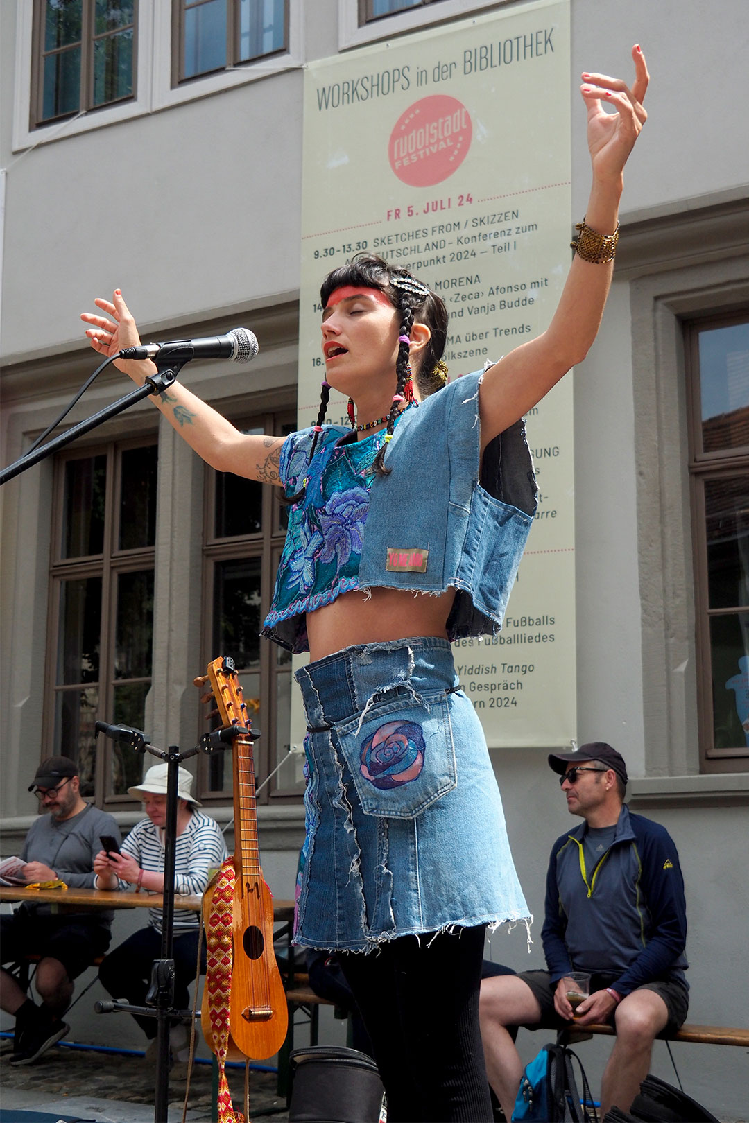Rudolstadt Festival 2024: Schulplatz: Riosentí: Aline Novaro (Foto: Andreas Kuhrt)