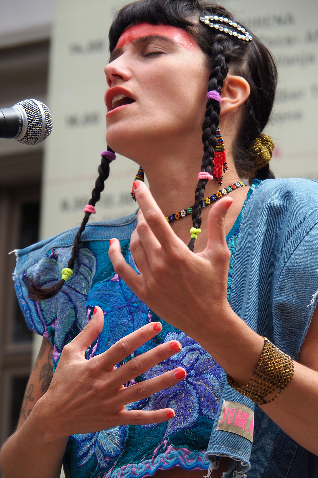 Rudolstadt Festival 2024: Schulplatz: Riosentí: Aline Novaro (Foto: Andreas Kuhrt)