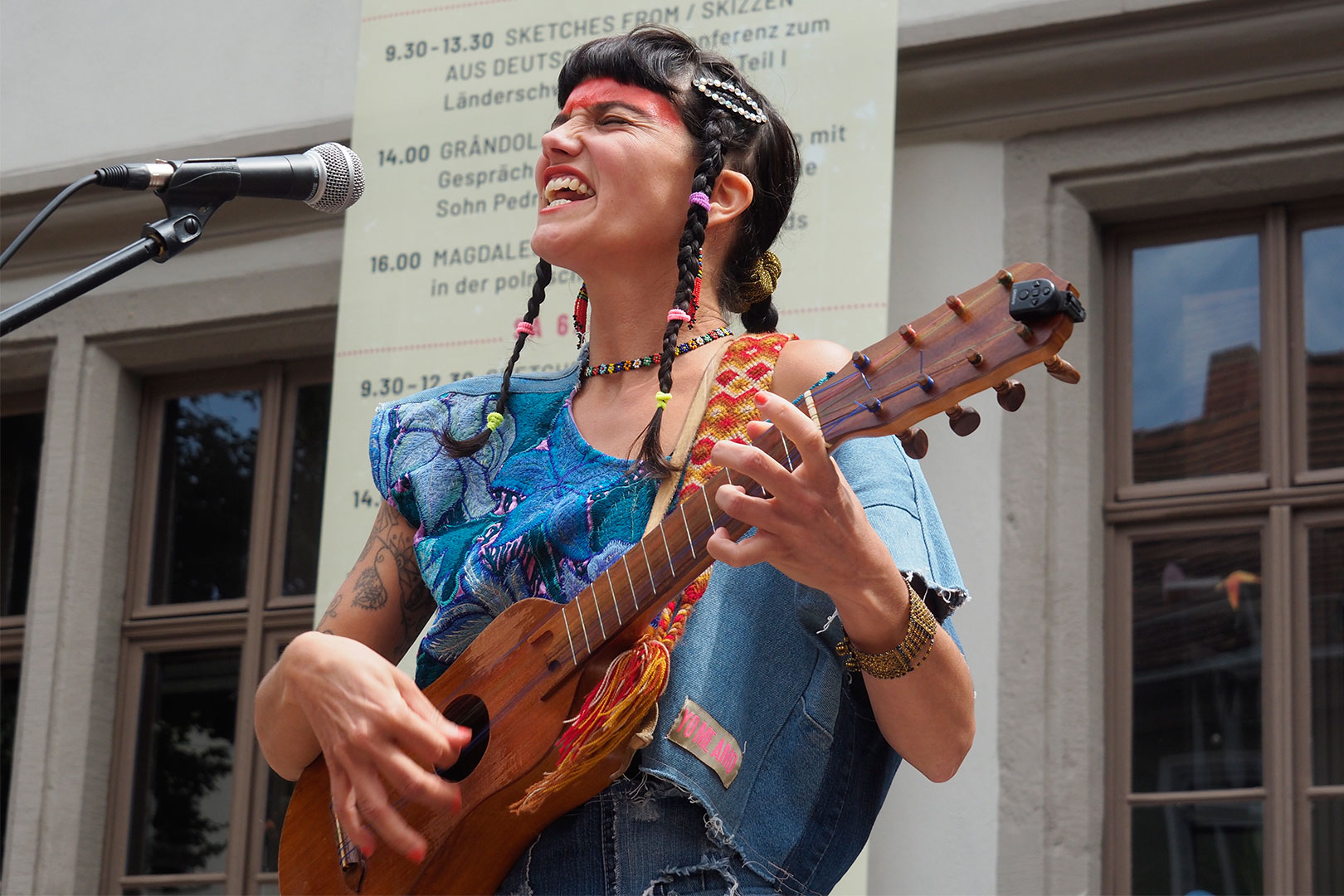Rudolstadt Festival 2024: Schulplatz: Riosentí: Aline Novaro (Foto: Andreas Kuhrt)