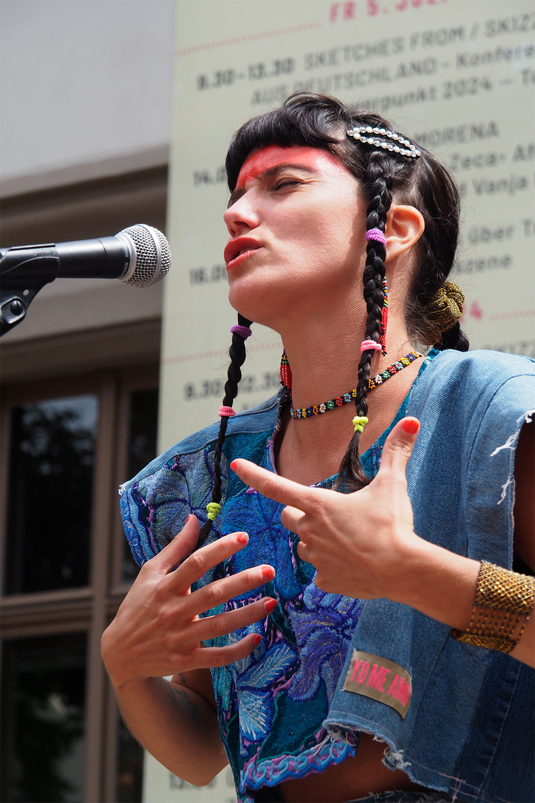 Rudolstadt Festival 2024: Schulplatz: Riosentí: Aline Novaro (Foto: Andreas Kuhrt)