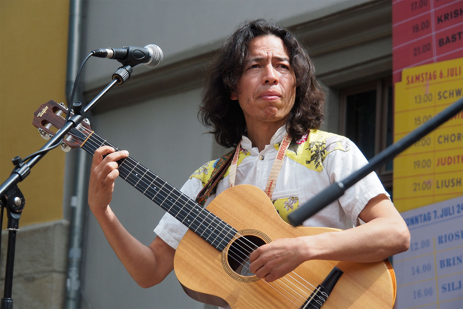 Rudolstadt Festival 2024: Schulplatz: Riosentí: Josué Avalos (Foto: Andreas Kuhrt)
