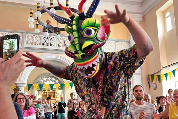 Rudolstadt Festival 2024: Calle Mambo: Jonathan Valle (Foto: Manuela Hahnebach)