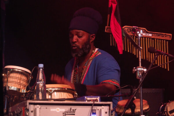 Rudolstadt Festival 2024: Julian Marley + The Uprising: Roobney "Speedy" Ligonde (Foto: Andreas Kuhrt)