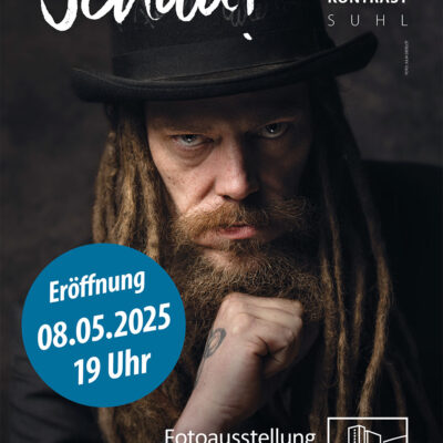 Fotoclub-Kontrast-Ausstellung "Schau!": Rennsteig-Galerie Suhl, 08.05-30.10.202 (Plakat, Foto: Julia Didelot, Gestaltung: design.akut.zone)