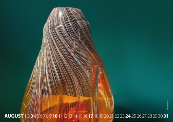 Fotokalender 2025: Glas: Vase (Foto/Gestaltung: Andreas Kuhrt)