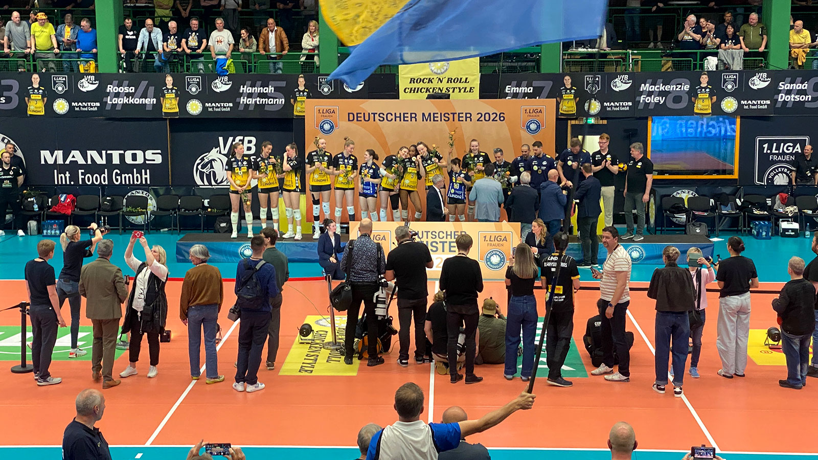 Suhl Wolfsgrube, 22.04.2026: Finale Deutsche Meisterschaft Volleyball Frauen: VfB Suhl Lotto Thüringen wird Deutscher Meister (Foto: Andreas Kuhrt)
