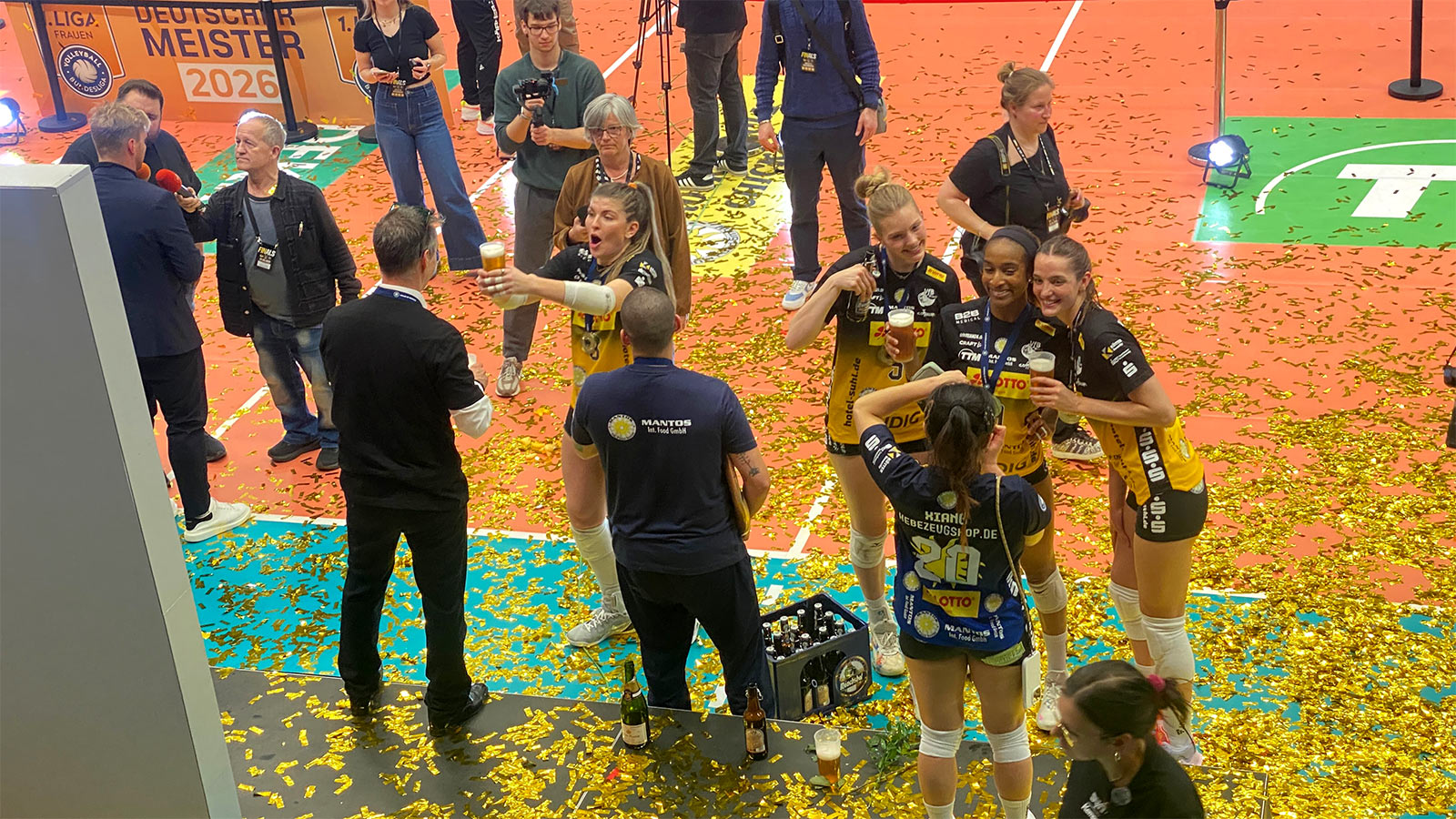 Suhl Wolfsgrube, 22.04.2026: Finale Deutsche Meisterschaft Volleyball Frauen: VfB Suhl Lotto Thüringen wird Deutscher Meister (Foto: Andreas Kuhrt)