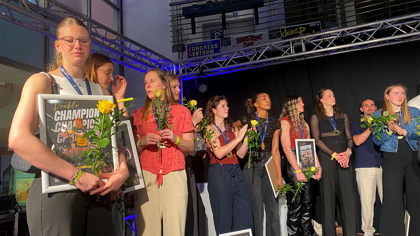 Suhl, CCS Atrium: Saisonabschluss 2026 Volleyball Frauen-Team VfB Suhl Lotto Thüringen (Foto: Andreas Kuhrt)
