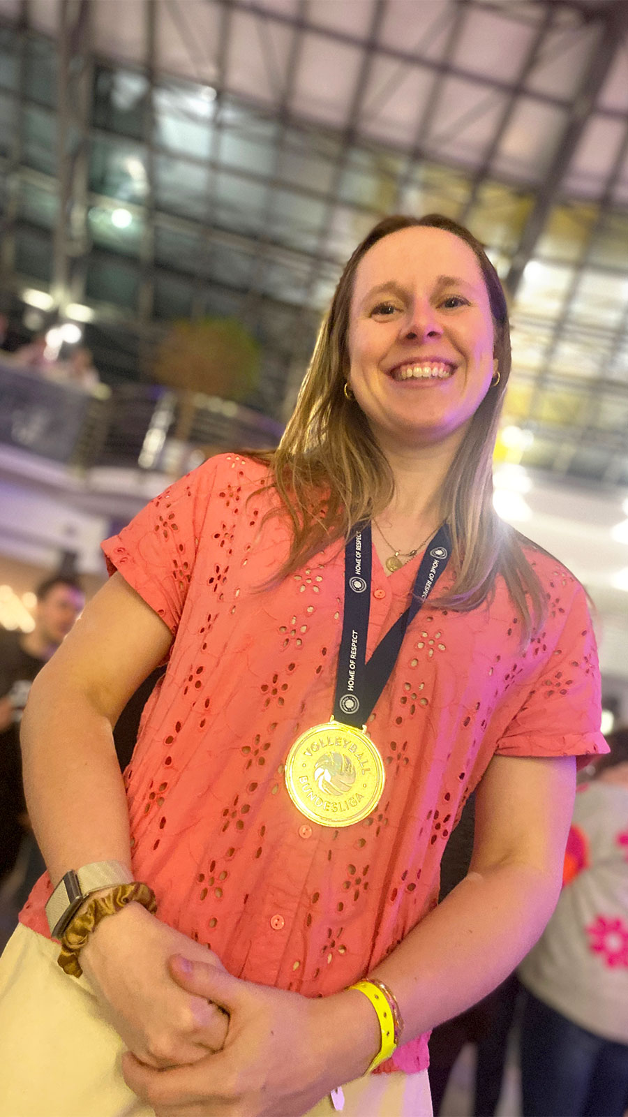 Suhl, CCS Atrium: Saisonabschluss 2026 Volleyball Frauen-Team VfB Suhl Lotto Thüringen: Lara Nagels (*1997, Ostende/Belgien, Zuspiel, Nr. 3) (Foto: Andreas Kuhrt)