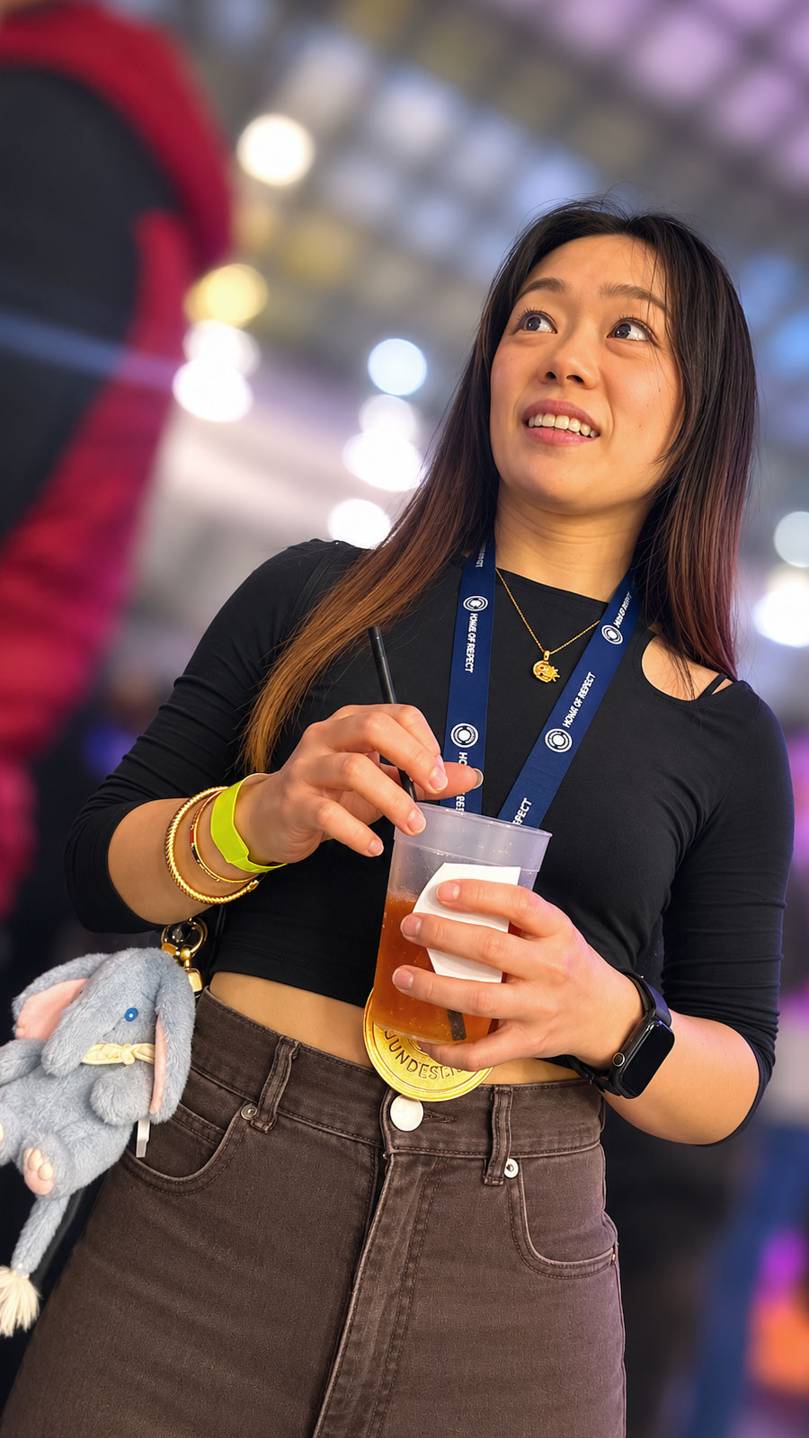 Suhl, CCS Atrium: Saisonabschluss 2026 Volleyball Frauen-Team VfB Suhl Lotto Thüringen: Xiang-Chen Lai (*1995, Taipeh/Taiwan, Libera, #20) (Foto: Andreas Kuhrt, KI-Bildbearbeitung)
