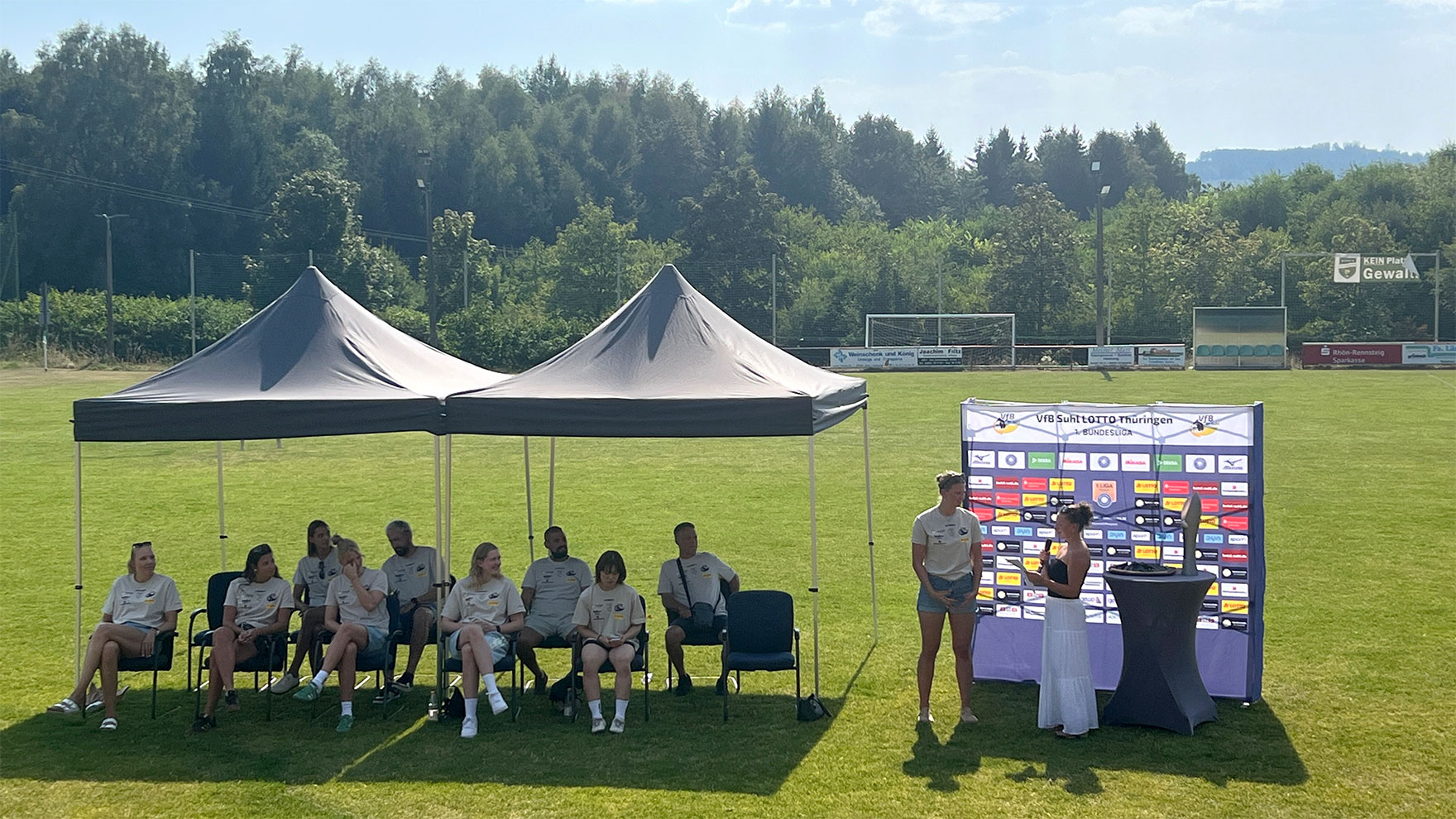 VfB Suhl LOTTO Thüringen Teampräsentation am 15.08.2026 auf dem Sportplatz in Heidersbach (Foto: Andreas Kuhrt)