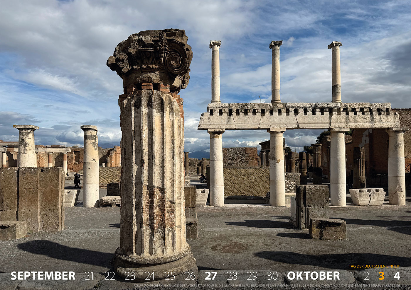 Fotokalender 2026: Italien: Forum der antiken Stadt Pompeii bei Neapel (Foto: Manuela Hahnebach)