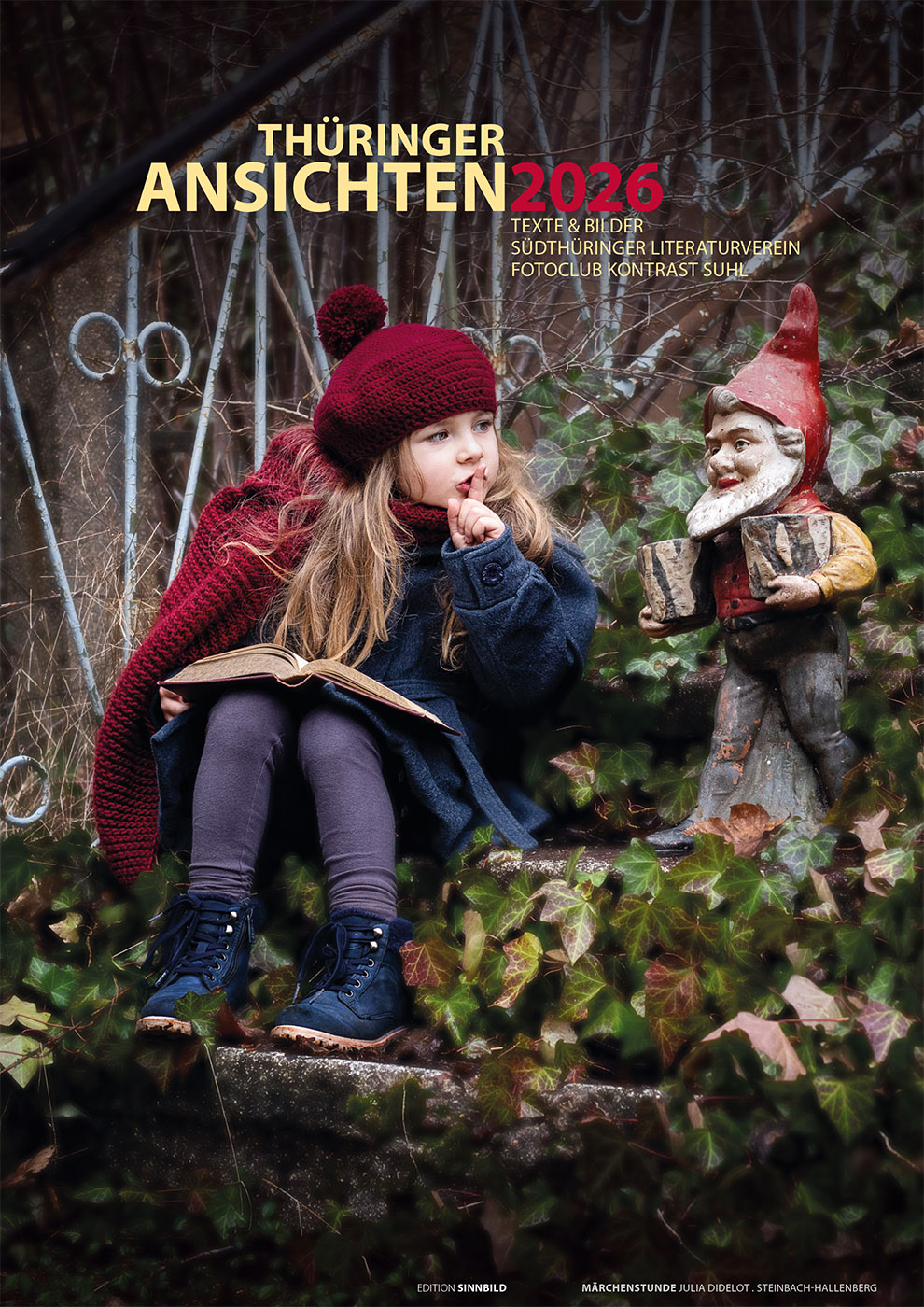 Literaturkalender Thüringer Ansichten 2026: Titelseite: Märchenstunde (Foto: Julia Didelot, Gestaltung: Designakut 2025)
