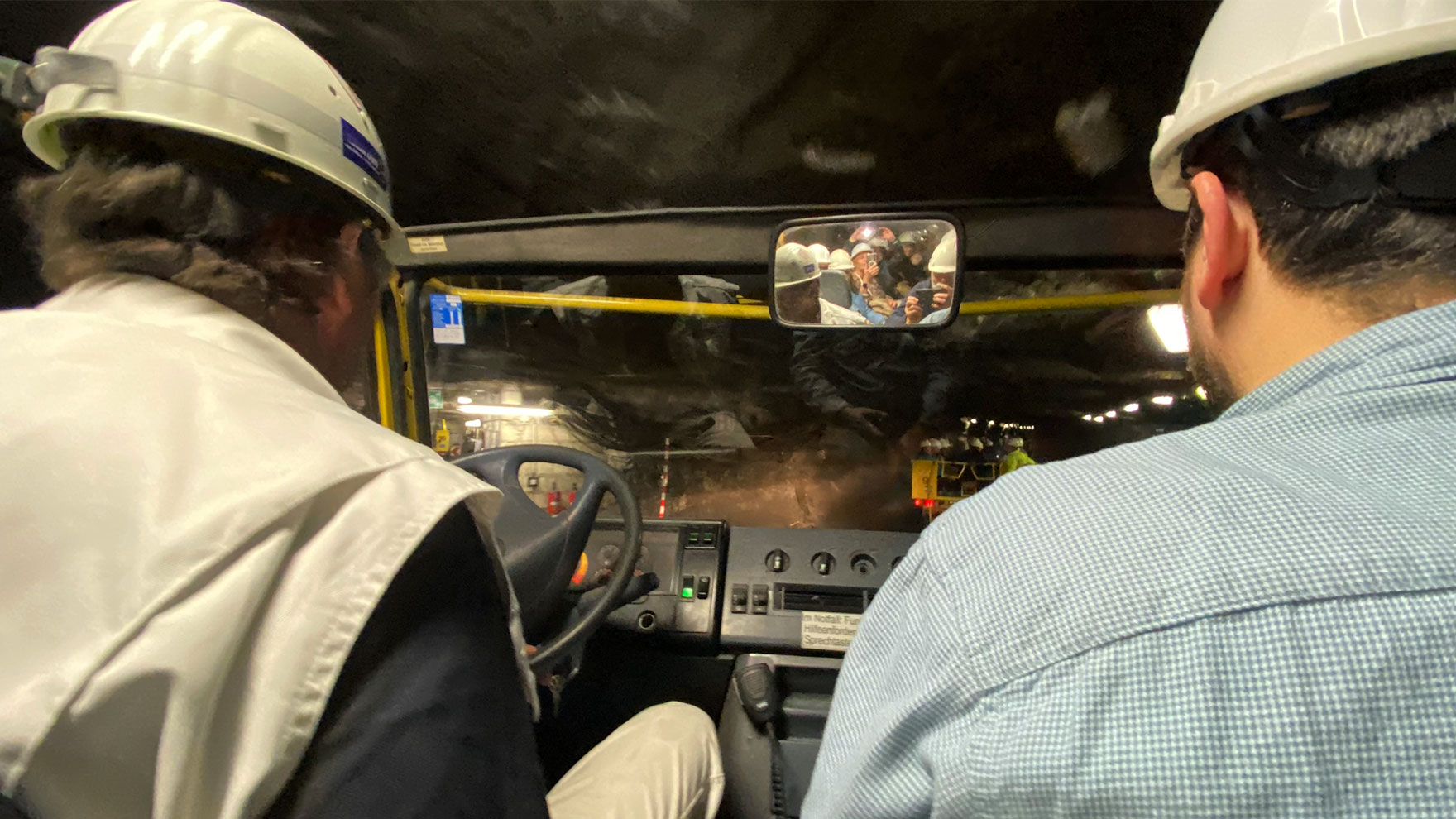 Erlebnis Bergwerk Merkers 2026: Untertagefahrt mit dem Besucherfahrzeug (Foto: Andreas Kuhrt)