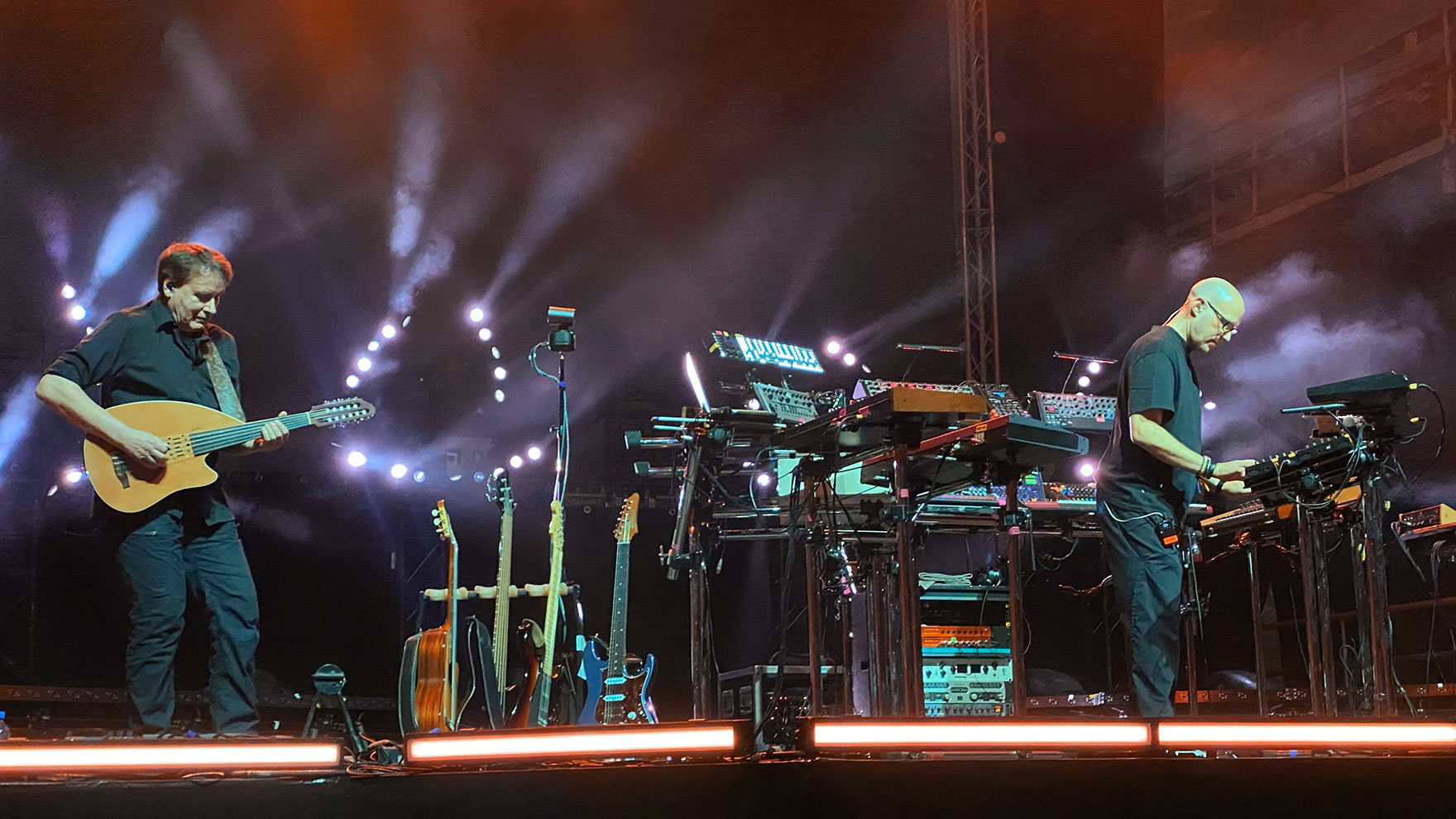 Erlebnis Bergwerk Merkers 2026: Konzert Schiller: Günter Haas (Gitarren) + Christopher von Deylen (Synthesizer, Programming) (Foto: Andreas Kuhrt)