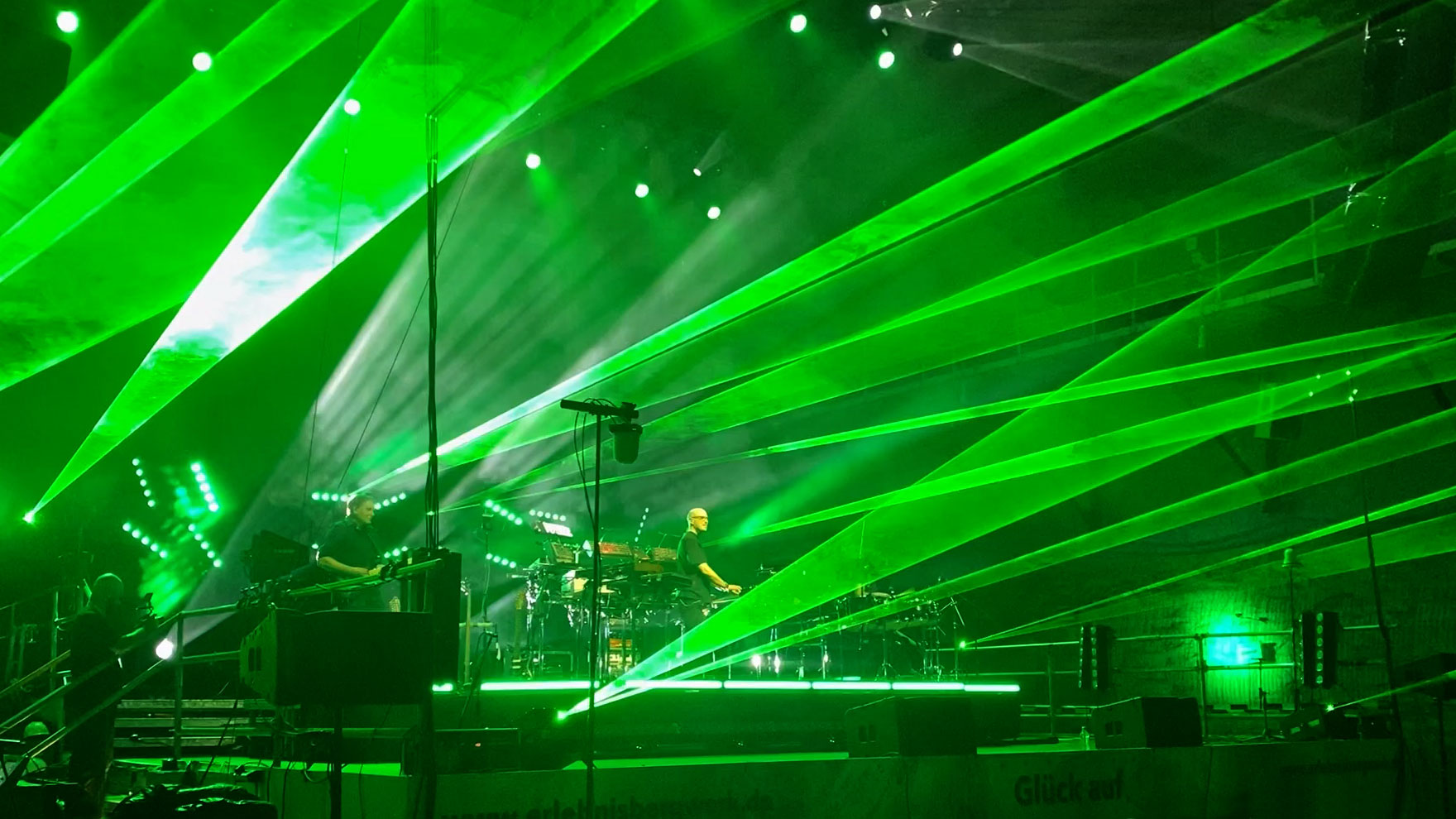 Erlebnis Bergwerk Merkers 2026: Konzert Schiller: Lasershow (Foto: Andreas Kuhrt)