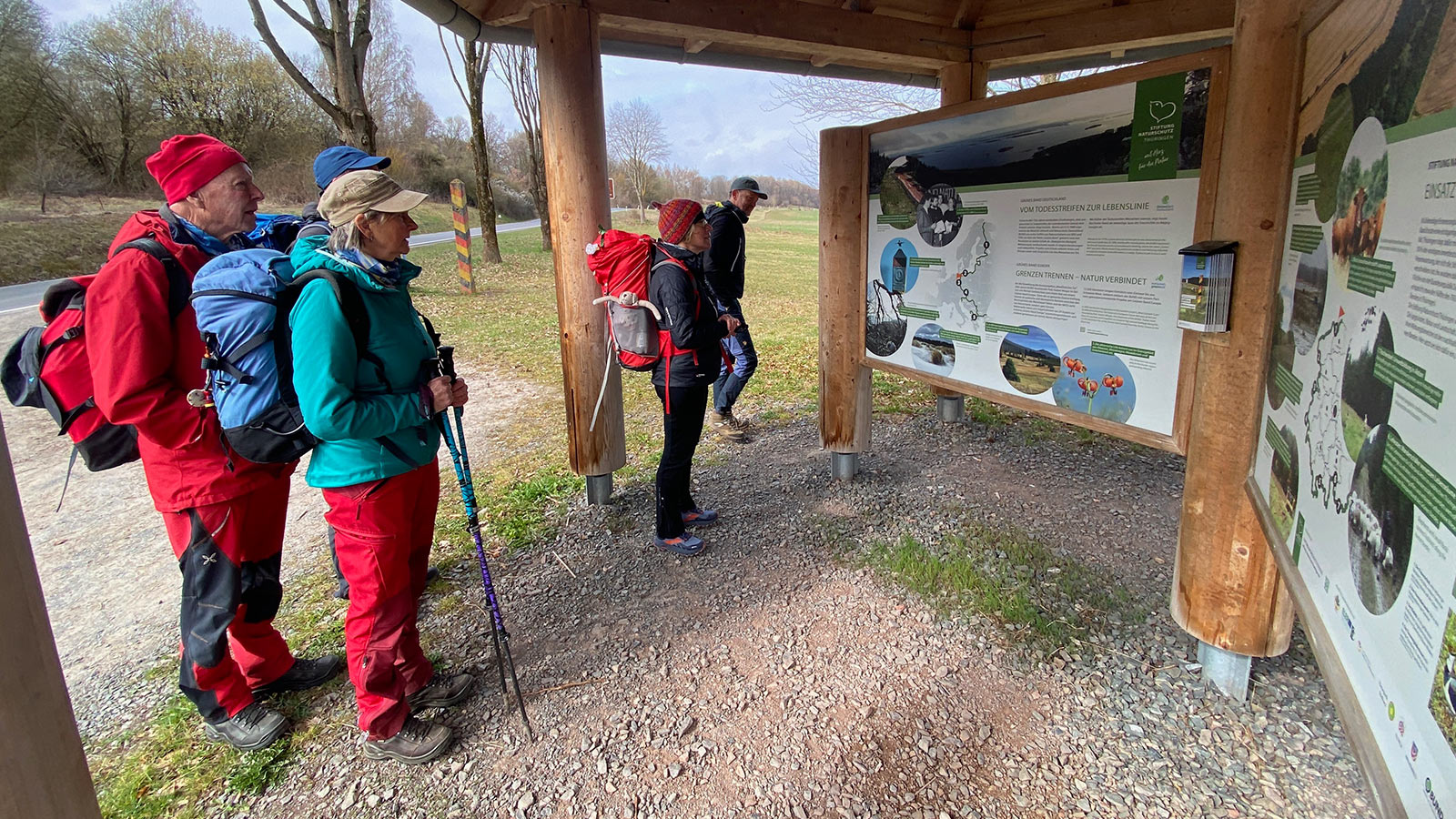 Osterwanderung Grünes Band 2026: Harz: Grünes-Band-Infopavillon an der ehemaligen Grenze zwischen Walkenried und Ellrich (Foto: Andreas Kuhrt)