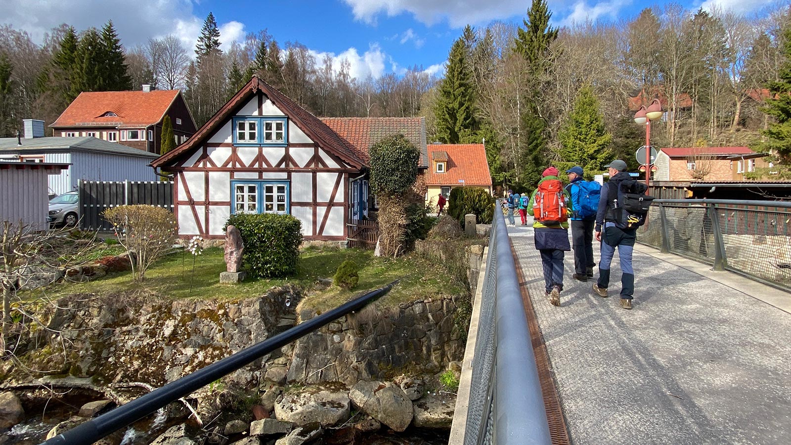 Osterwanderung Grünes Band 2026: Harz: Schierke: Brücke über die Kalte Bode (Foto: Andreas Kuhrt)