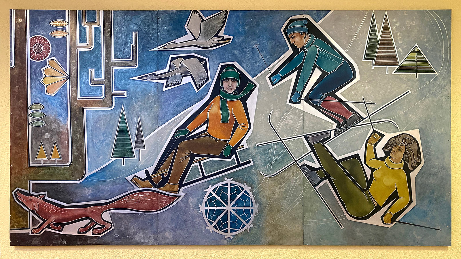 Osterwanderung Grünes Band 2026: Harz: Schierke: Jugendherberge Wandbild (Foto: Andreas Kuhrt)