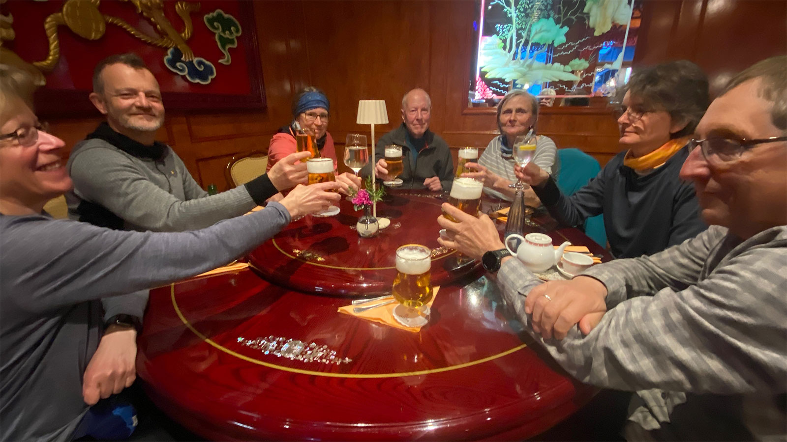 Osterwanderung Grünes Band 2026: Harz: Bad Harzburg: im Chinarestaurant Golden Palast (Foto: Andreas Kuhrt)